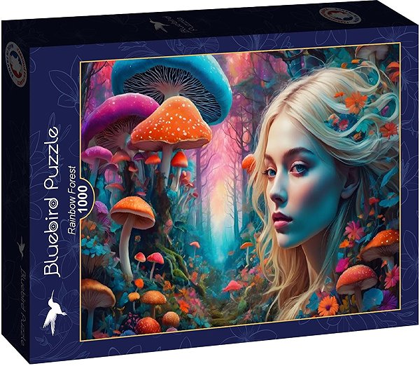 BLUEBIRD Puzzle Rainbow Forest 1000 pieces.