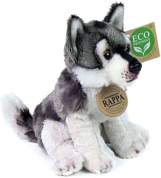 Plyšák RAPPA Plyšový vlk sedící 15 cm, Eco-Friendly ...