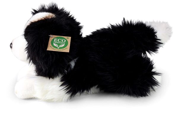 Plyšák RAPPA Plyšový pes border kolie ležící 30 cm, Eco-Friendly ...
