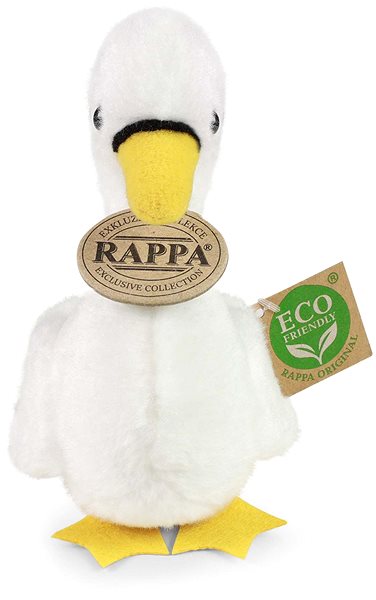 Plyšák RAPPA Plyšový pták labuť 15 cm, Eco-Friendly ...