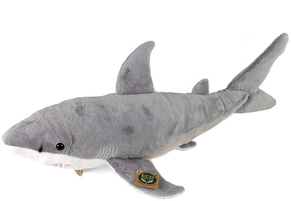Plyšák RAPPA Plyšový žralok bílý 51 cm, Eco-Friendly ...
