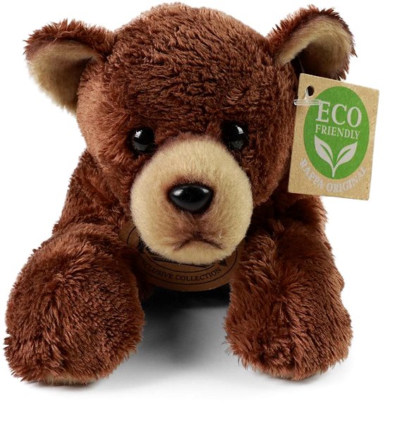 Plyšák RAPPA Plyšový medvěd ležící 18 cm, Eco-Friendly ...