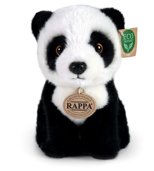 Plyšák RAPPA Plyšová panda sedící 18 cm, Eco-Friendly ...
