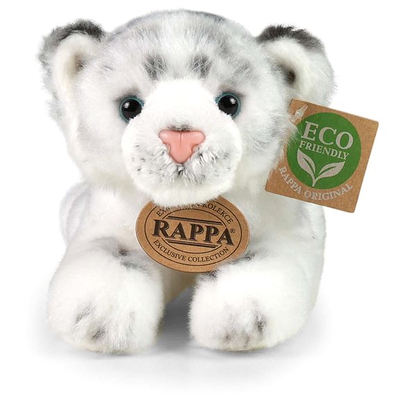 Plyšák RAPPA Plyšový tygr bílý ležící 17 cm, Eco-Friendly ...