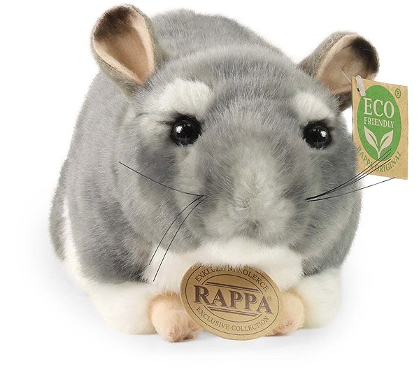 Plush RAPPA Plush chinchilla 21 cm, Eco-Friendly .