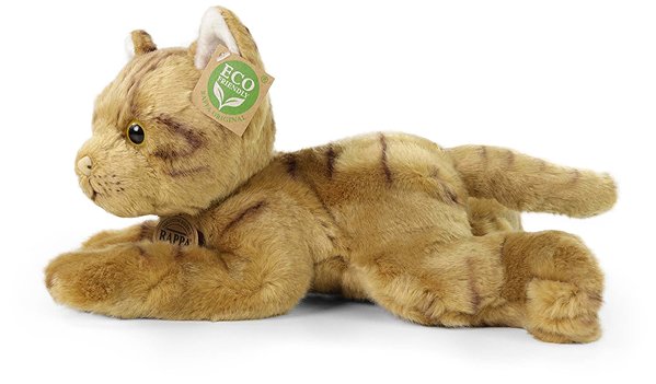 Plush RAPPA Plush cat lying 30 cm, Eco-Friendly .