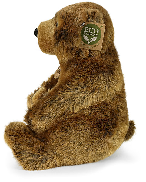RAPPA Plush Bear Brown 24 cm, Eco-Friendly .