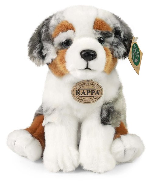 Plush RAPPA Plush dog Australian Shepherd 23 cm, Eco-Friendly .