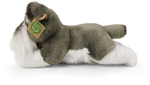 Plush RAPPA Plush dog schnauzer lying 28 cm, Eco-Friendly .