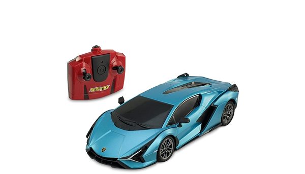 RC auto RE.EL Toys RC auto Lamborghini Sian 1 : 24 modrá metalíza, LED svetlá ...