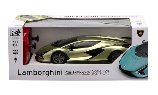 RC auto Siva RC auto Lamborghini Sian 1 : 24 olivovozelená metalíza, 100 % RTR, LED svetlá ...