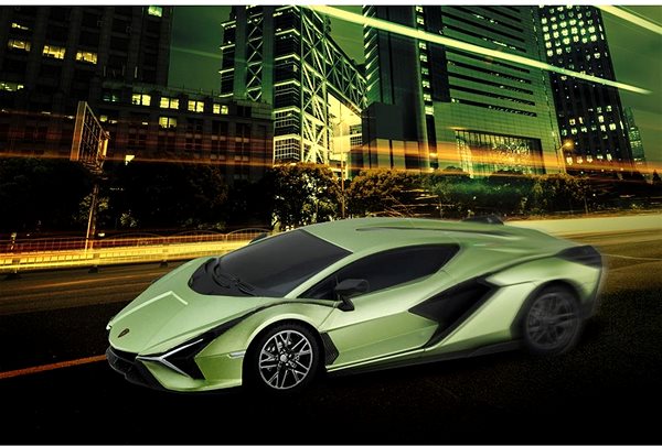 RC auto Siva RC auto Lamborghini Sian 1 : 24 olivovozelená metalíza, 100 % RTR, LED svetlá ...