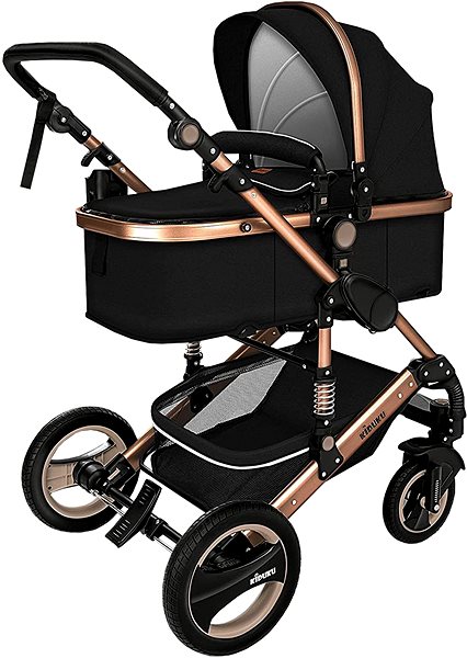 Baby Buggy Kiduku Combination Stroller 3in1 Black ...