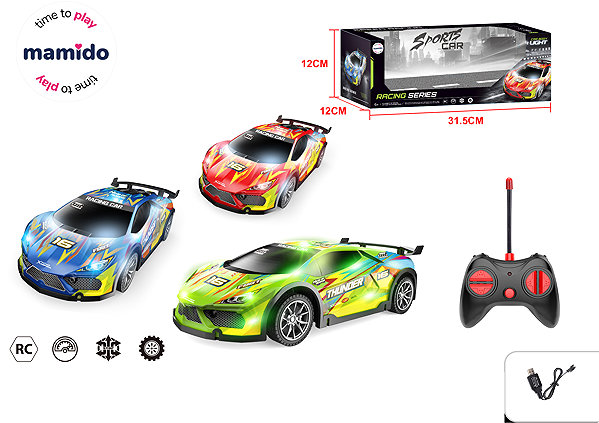 Mamido Thunder Remote Control Car 1:16, Red.