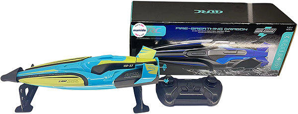 Mamido Dragon Dual Engine remote-controlled boat, green