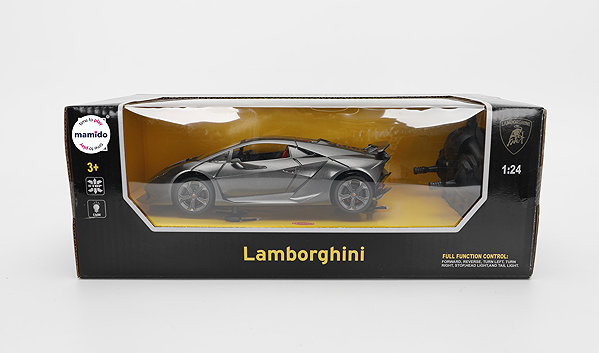 Mamido Lamborghini Sixth Element Remote Control Car 1:24 with Lights, Grey.