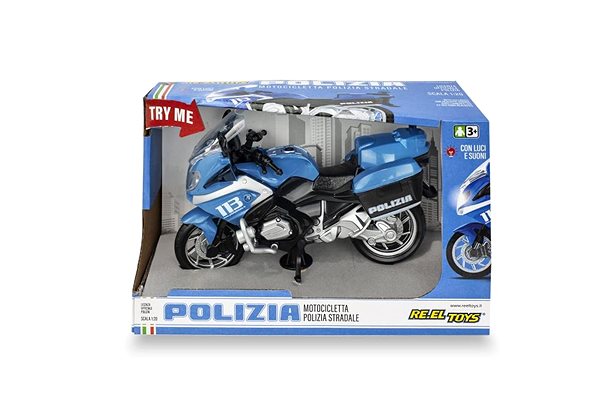 RC model Re.el Toys motocykel Polizia, 1:20, so svetlami a zvukmi ...