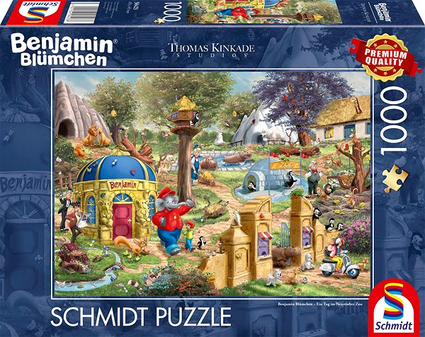 Puzzle Schmidt Puzzle Benjamin Kvítko: Den v neustadtské zoo 1000 dílků ...