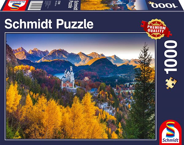 Puzzle Schmidt Puzzle Podzimní Neuschwanstein 1000 dílků ...