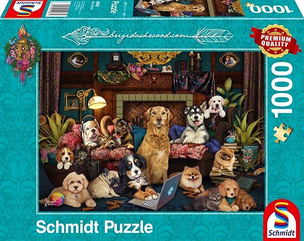Puzzle Schmidt Puzzle Pozoruhodný večer v salónku 1000 dílků ...