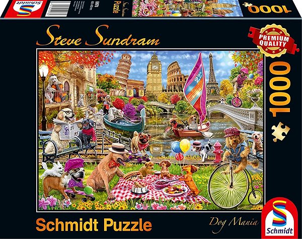 Puzzle Schmidt Puzzle Psí mánie 1000 dílků ...