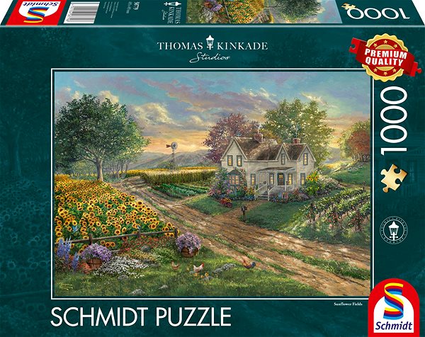 Puzzle Schmidt Puzzle Slunečnicová pole 1000 dílků ...
