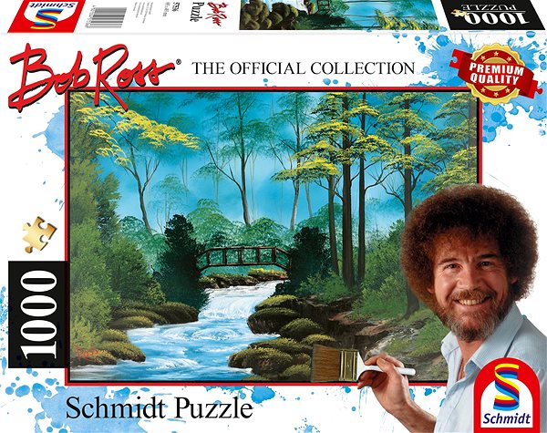 Puzzle Schmidt Puzzle Bob Ross Osamělý most 1000 dílků ...