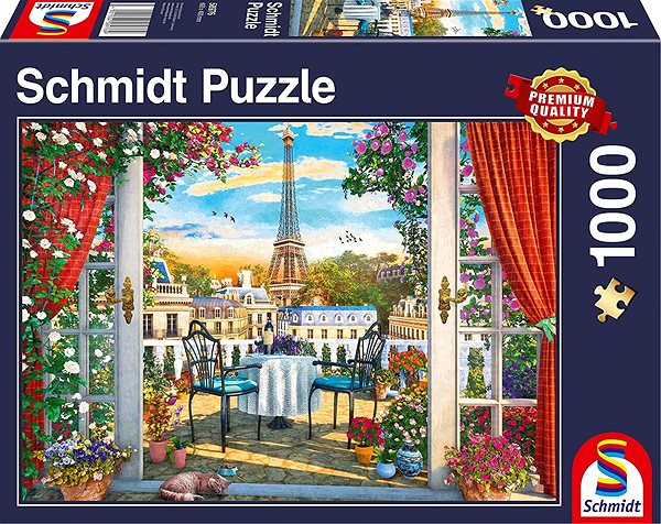 Puzzle Schmidt Puzzle Terasa v Paříži 1000 dílků ...