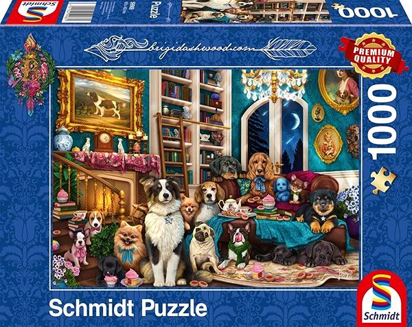 Puzzle Schmidt Puzzle Večírek v knihovně 1000 dílků ...