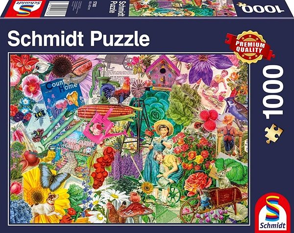 Puzzle Schmidt Puzzle Zábavné zahradničení 1000 dílků ...