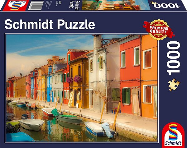 Puzzle Schmidt Puzzle Zářivé domy 1000 dílků ...