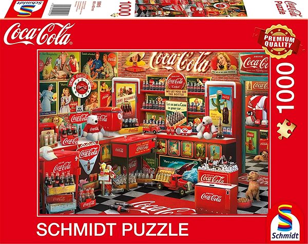 Puzzle Schmidt Puzzle Coca Cola Nostalgický obchod 1 000 dielikov ...