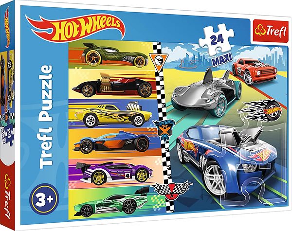 Puzzle Trefl Puzzle Autíčka Hot Wheels Maxi 24 dílků ...