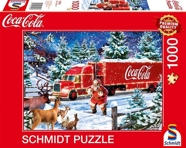 Puzzle Schmidt Puzzle Coca cola Vánoční kamion 1000 dílků ...
