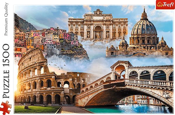 Puzzle Trefl Puzzle Oblíbená místa: Itálie 1 500 dílků ...