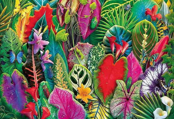 Puzzle Trefl Puzzle UFT Blooming Paradise: Tropická zeleň 1 500 dielikov ...