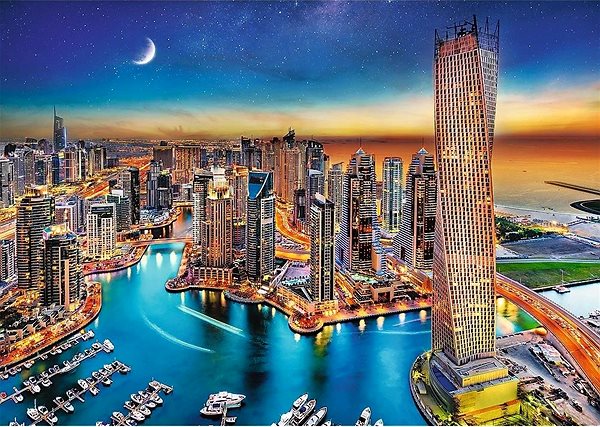 Puzzle Trefl Puzzle UFT Cityscape: Dubai, Spojené arabské emiráty 500 dílků ...