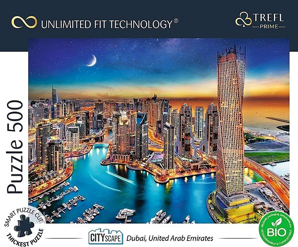 Puzzle Trefl Puzzle UFT Cityscape: Dubai, Spojené arabské emiráty 500 dílků ...