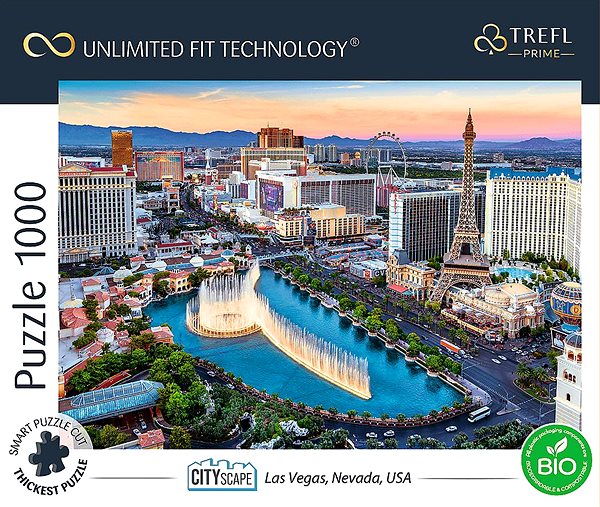 Puzzle Trefl Puzzle UFT Cityscape: Las Vegas, Nevada, USA 1000 dielikov ...