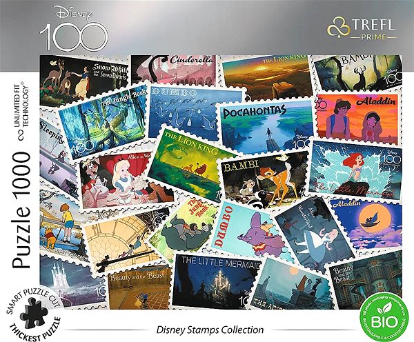 Puzzle Trefl Puzzle UFT Disney 100 let: Retro plakáty 1000 dílků ...