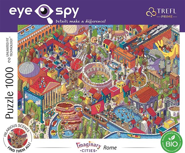 Puzzle Trefl Puzzle UFT Eye-Spy Imaginary Cities: Rím, Taliansko 1000 dielikov ...