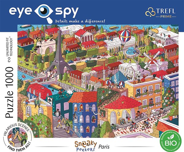 Puzzle Trefl Puzzle UFT Eye-Spy Sneaky Peekers: Paríž 1000 dielikov ...