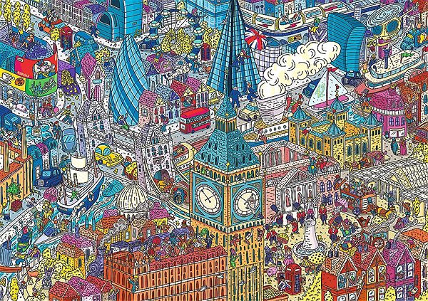 Puzzle Trefl Puzzle UFT Eye-Spy Time Travel: Londýn 1000 dielikov ...