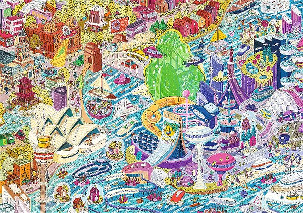 Puzzle Trefl Puzzle UFT Eye-Spy Time Travel: Sydney 1000 dielikov ...