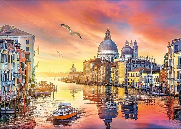 Puzzle Trefl Puzzle UFT Romantic Sunset: Benátky, Itálie 500 dílků ...