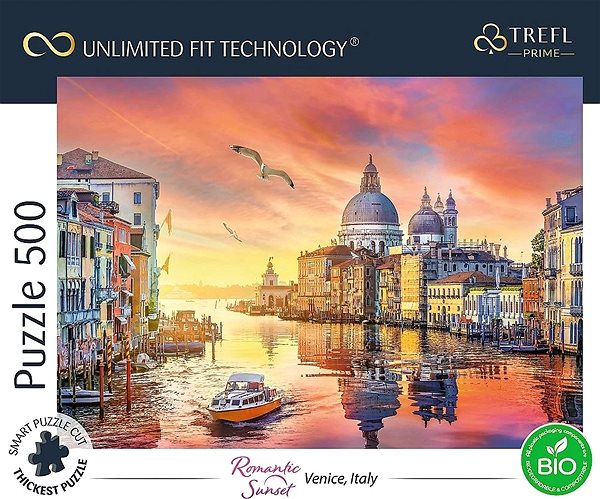 Puzzle Trefl Puzzle UFT Romantic Sunset: Benátky, Itálie 500 dílků ...