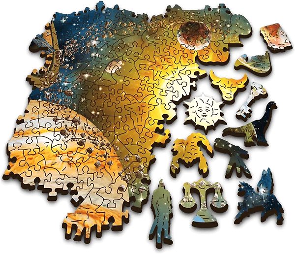 Drevené puzzle Trefl Wood Craft Origin puzzle Cesta slnečnou sústavou 1 000 dielikov ...