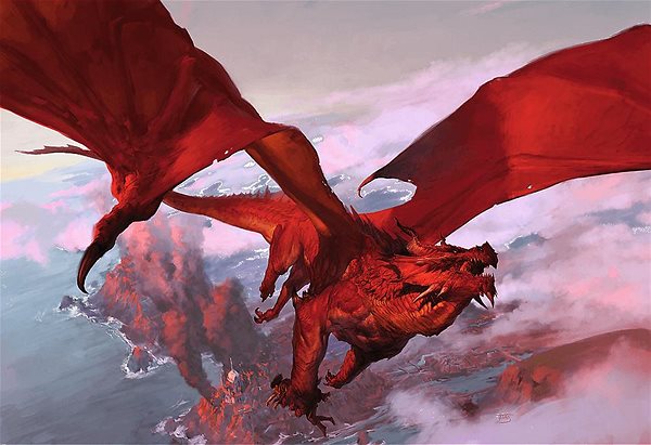 Drevené puzzle Trefl Wood Craft Origin puzzle Dungeons & Dragons: Staroveký červený drak 501 dielikov ...