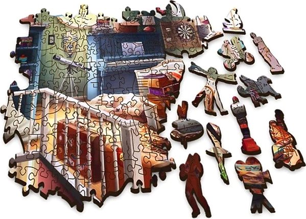 Dřevěné puzzle Trefl Wood Craft Origin puzzle Poklady na půdě 501 dílků ...