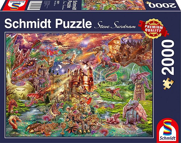 Puzzle Schmidt Puzzle Dračí poklad 2000 dielikov ...
